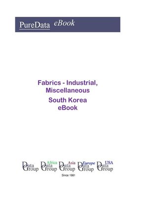 cover image of Fabrics--Industrial, Miscellaneous in South Korea